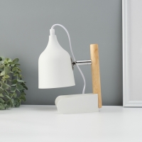 Лампа настольная "Престиж" 1х40Вт Е27 белый 13х12х24см