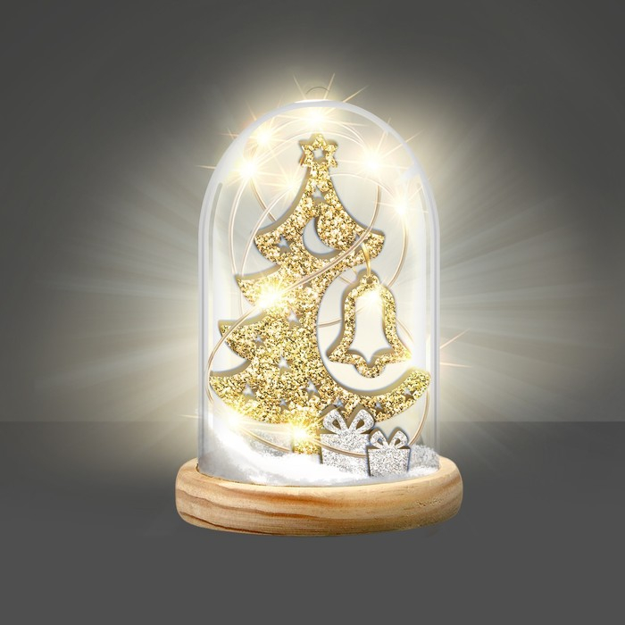 Набор для творчества &laquo;Новогодний ночник&raquo;, деревянные вставки, ёлка