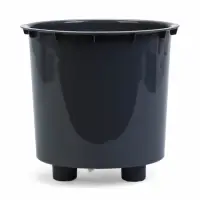 Кашпо со вставкой 2,3 л d15,7 см h15,2см "Desert" пластик серый