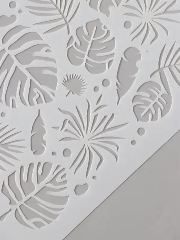 Трафарет пластик А5 "Монстера" 14,8х21 см