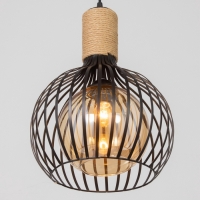 Светильник "Клубок" 1х40Вт Е27 черный 28х28х28см