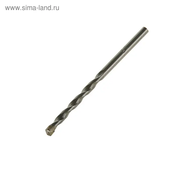 Сверло по бетону ЛОМ, цилиндрический хвостовик, 3&times;60 мм