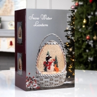 Фигура светодиодная &laquo;Зимние искорки&raquo;, 20.3х15х9 см, музыка, батарейки ААх3 (не в комплекте), USB, свечение тёплое белое