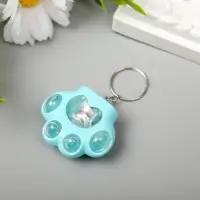 Фонарик свет на кольце "Лапка" МИКС 4х5х2 см