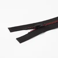 Молния &laquo;Трактор&raquo;, №5, разъёмная, замок автомат, 80 см, чёрная, бордовая