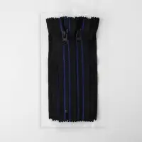 Молния &laquo;Трактор&raquo;, №8, неразъёмная, замок автомат, 18 см, чёрная, синяя