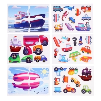 Книга с липучками &laquo;Транспорт&raquo;, 70 липучек