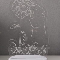 Светильник "Суслик и ромашка" LED RGB от сети RISALUX 9,5х10,1х17 см