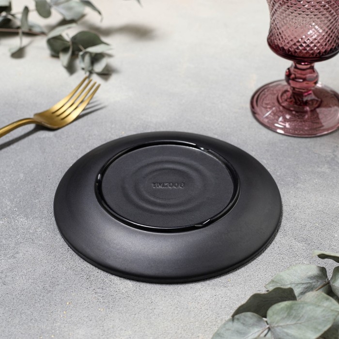 Тарелка &laquo;Чёрный Восток&raquo;, d=15,5 см, цвет чёрный