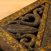 Шкатулка "Завитки" 24х18х9 см, МДФ