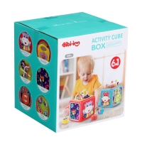 Игрушка развивающая 6 в 1 &laquo;Логический куб&raquo;, звуковые эффекты, цвета МИКС