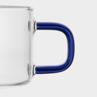 Набор стеклянных кружек на металлической подставке "Квартет", 4 шт, 250 мл