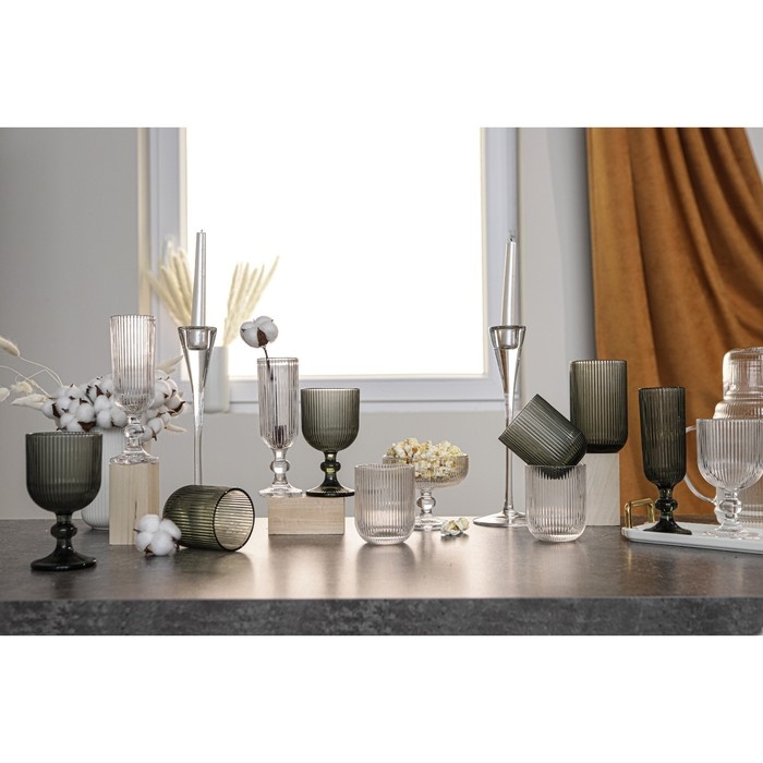 Стакан стеклянный Magistro &laquo;Грани&raquo;, 400 мл, 8&times;13 см