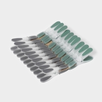 Набор прищепок бельевых Доляна, 20 шт, пластик, 8,4&times;1,6 см, цвет серо-зелёный