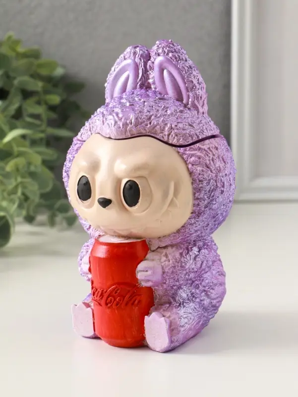 Шкатулка для украшений &laquo;Чудик с банкой&raquo; 15&times;8 см, сиреневый