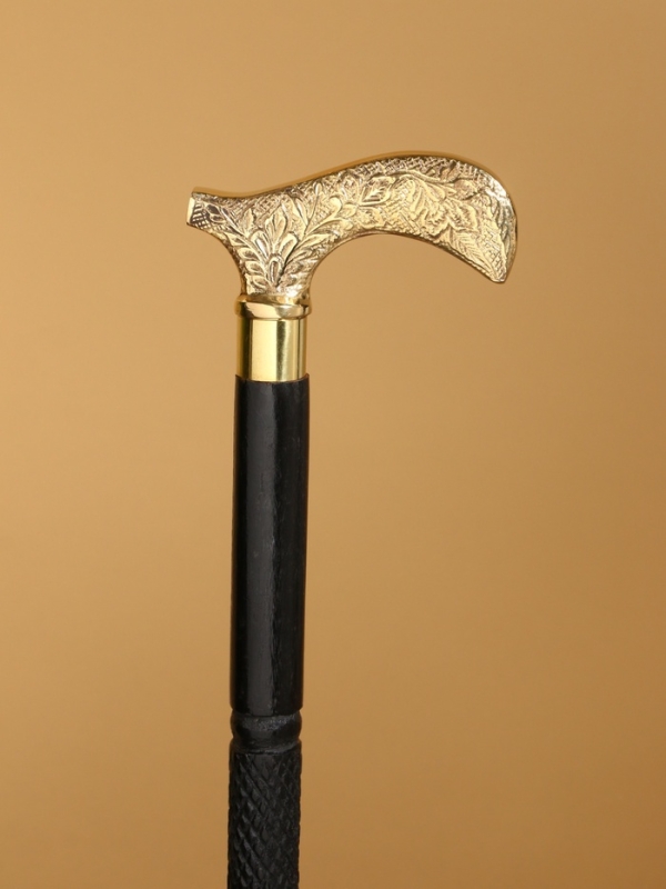 Трость "Завиток" шишам, латунь 92 см