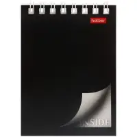 Блокнот А7 40л на гребне "INSIDE", обл мел карт 40Б7B1гр_01622