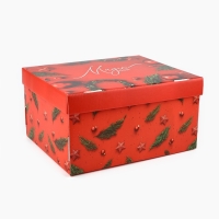 Коробка подарочная новогодняя складная &laquo;Magic time&raquo;, 30 х 24.5 х 15 см, Новый год