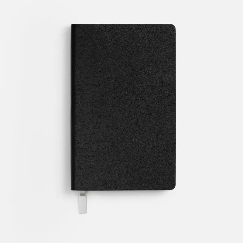 Ежедневник Petrus, недатированный, черный с серебром
