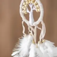 Ловец снов "Бежевое дерево" 0,5х7х25 см