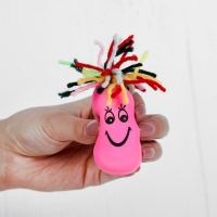 Забавная рожица &laquo;Глазки с ресничками&raquo;, цвета МИКС