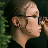 Серьги каффы &laquo;Леопард&raquo; набор 2 шт, цветные