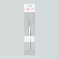 Кисть для дизайна ногтей, тонкая, 16.5 см, d=2&times;6 мм, белая