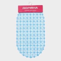 Коврик противоскользящий в ванну на присосках Доляна &laquo;Капли воды&raquo;, 36&times;65 см, цвет МИКС