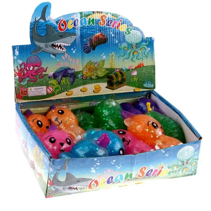 Мялка &laquo;Звери&raquo; с водой, виды МИКС