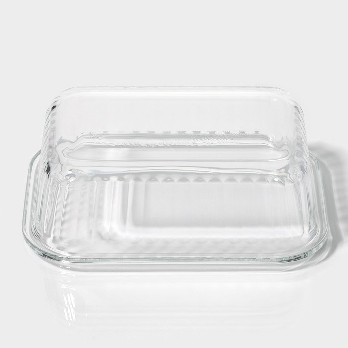 Контейнер для еды из жаропрочного стекла Доляна &laquo;Данте&raquo;, прямоугольный, 370 мл, 14,5&times;10,5&times;5,5 см