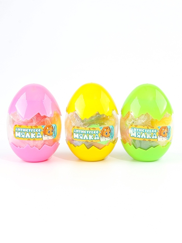 Антистресс сквиш мялка &laquo;Дино&raquo;, в яйце, цвета МИКС
