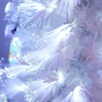 Ёлка фиброоптическая &laquo;Белоснежная&raquo; 90 см, d нижнего яруса 45 см, 8 веток, 8 режимов