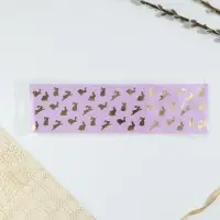 Форма ободок для кулича с тиснением &laquo;Кролики&raquo; на пасху, 32.2&times;9 см