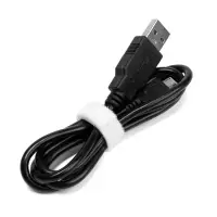 Лента-липучка для проводов 1000&times;10&times;1.5 мм ТУНДРА, белая, 1 шт.