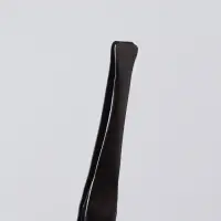 Пинцет прямой, широкий, 9 см, чёрный