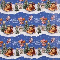 Бумага упаковочная &laquo;Новый год&raquo; 70 х 100 см, Щенячий патруль