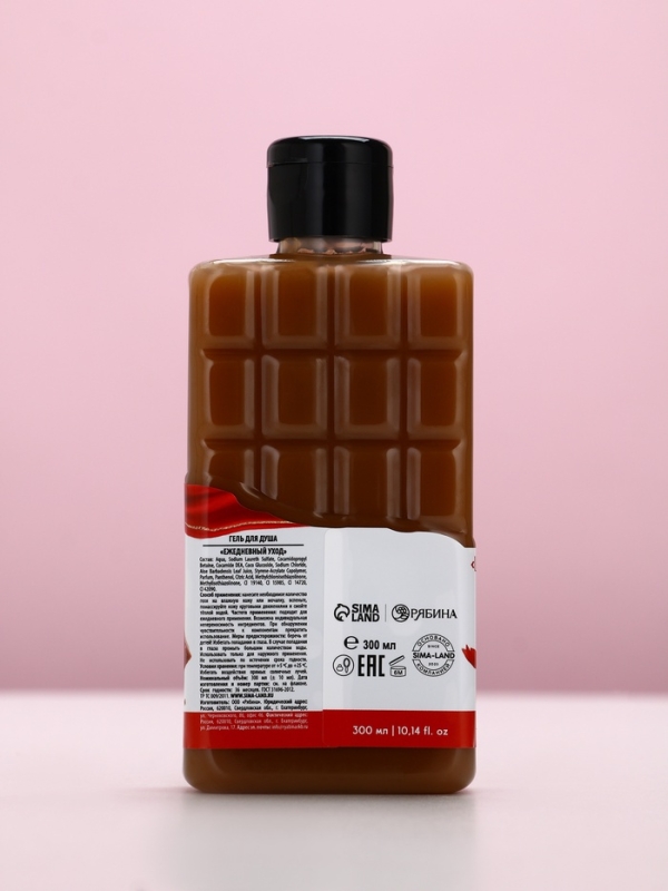 Набор "Сладкая роскошь", гель для душа во флаконе шоколад и поник для ванны