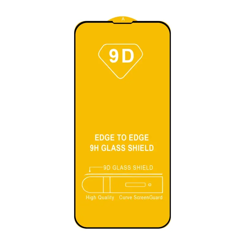 Защитное стекло IPh 13 Mini (5.4) Full Glue с рамкой 2.5D черное (25 шт./уп.)