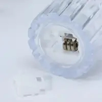 Светодиодная свеча LED "Снежная королева" от батареек 3хLR1130, прозрачный 5,5х5,5х5 см