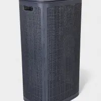 Плетёная корзина для белья с крышкой "Лён" 100л 43&times;32&times;80см, цвет графит