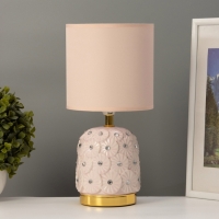 Лампа настольная "Букет" 1х40Вт Е14 розовый 14,5х14,5х30см МОДЕЛЬ: