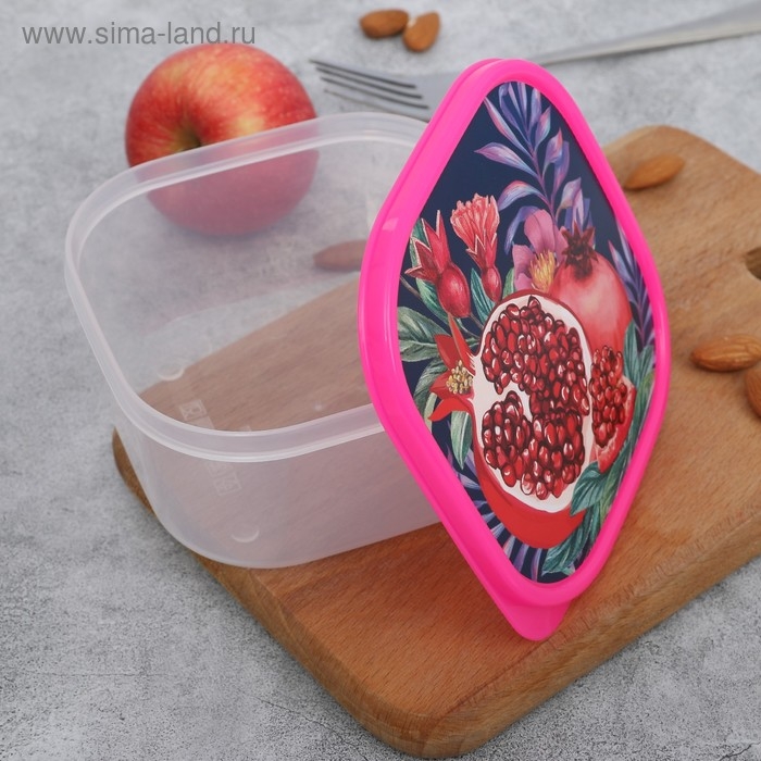 Ланч-бокс квадратный &laquo;Гранат&raquo;, 700 мл