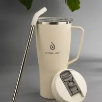 Термостакан Kasumigaoka, белый (молочный)