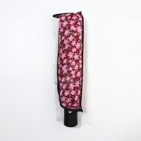 Зонт автоматический &laquo;Цветы&raquo;, 3 сложения, 8 спиц, R = 47/55 см, D = 110 см, цвет МИКС