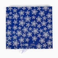 Коробка под 9 конфет с ячейками &laquo;Снежинки&raquo; 14.8 х 13.5 х 3.5 см, Новый год