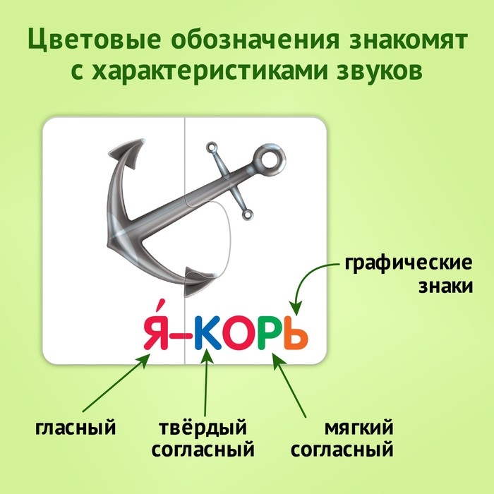 Пазл-букварь &laquo;Читаем по слогам&raquo;, 47 слов, 45 пазлов, 90 деталей