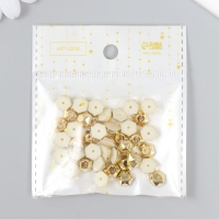 Декор для творчества пластик "Шипы. Многогранник" набор 40 шт 0,8х0,8х0,4 см