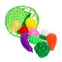 Набор продуктов &laquo;Фрукты и овощи в корзине&raquo;, 11 предметов, МИКС