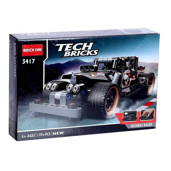 Конструктор с инерционным механизмом &laquo;Супергонка&raquo;, 170 деталей