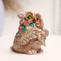 Фигура "Сова с букетом" 8х6х6см